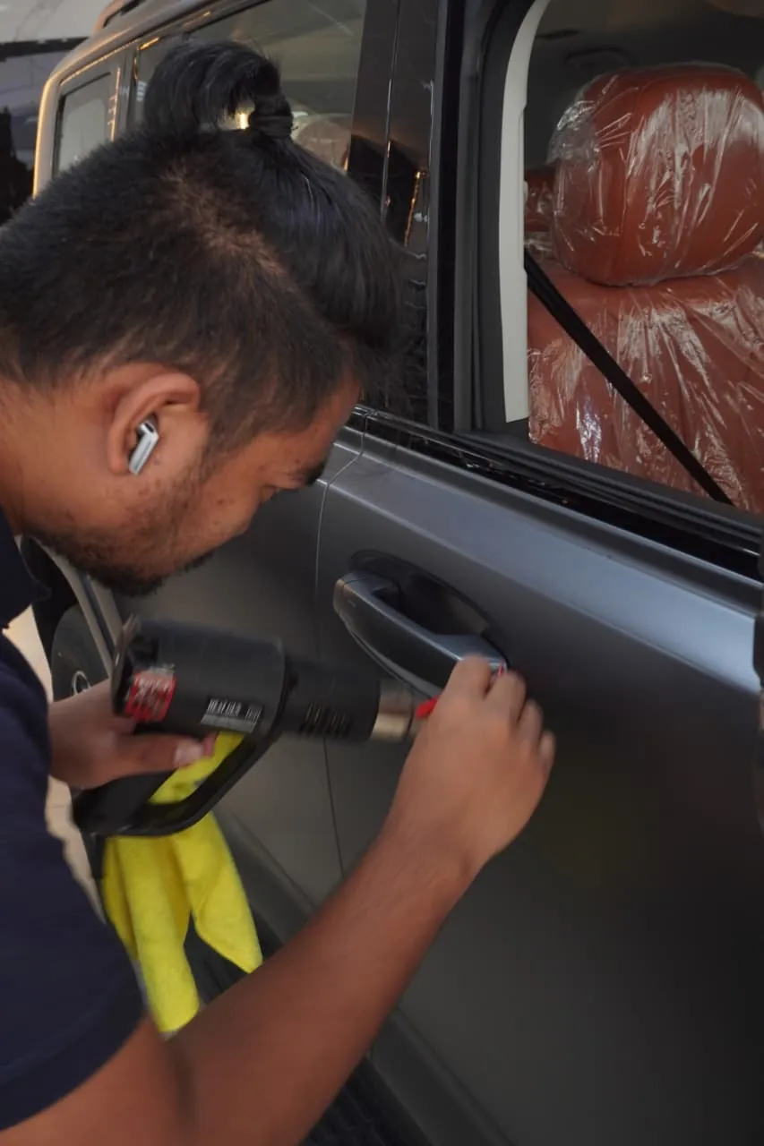 Thermal Window Tinting Heat Gun Installation